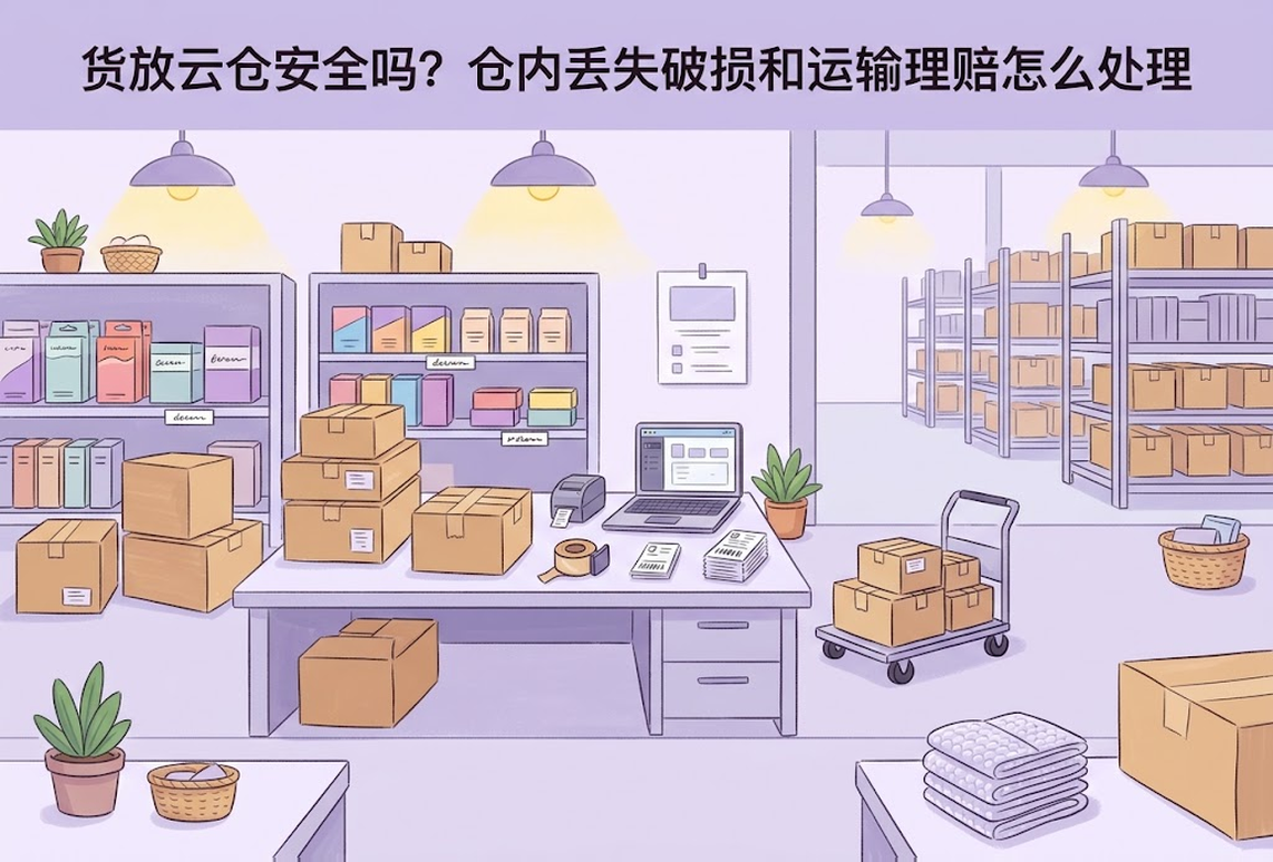 货放云仓安全吗？仓内丢失破损和运输理赔怎么处理