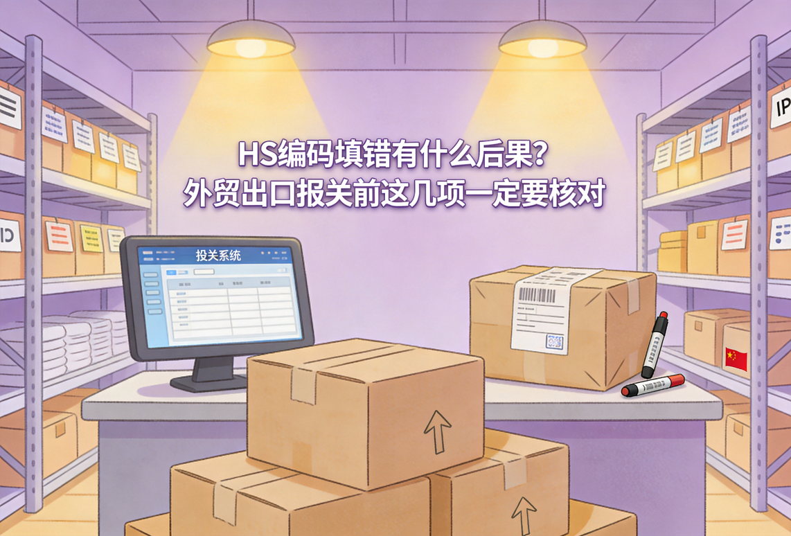 HS编码填错有什么后果？外贸出口报关前这几项一定要核对