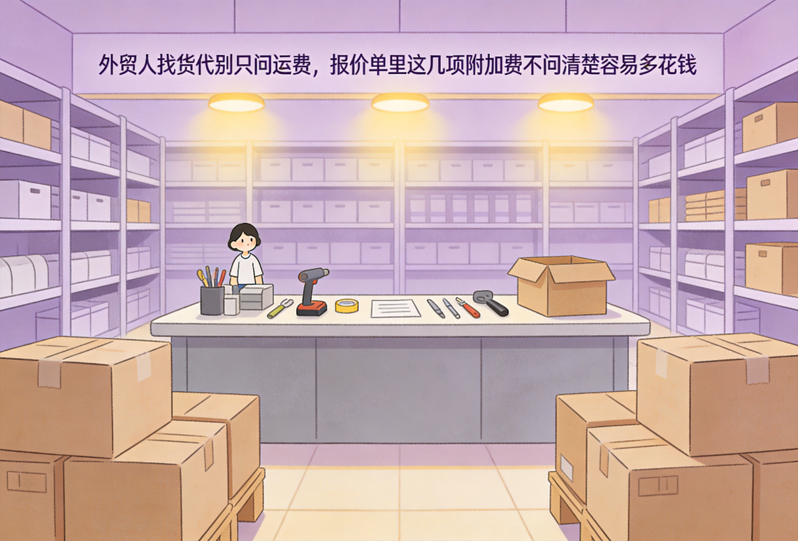外贸人找货代别只问运费，报价单里这几项附加费不问清楚容易多花钱