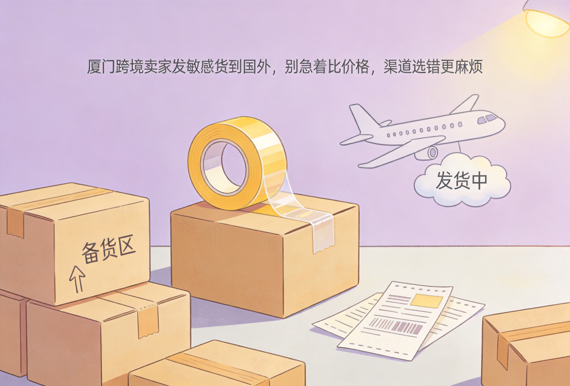 厦门跨境卖家发敏感货到国外,别急着比价格,渠道选错更麻烦