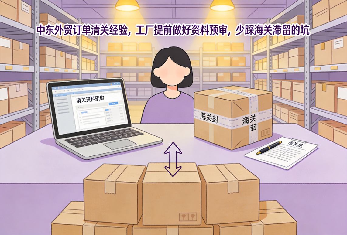 中东外贸订单清关