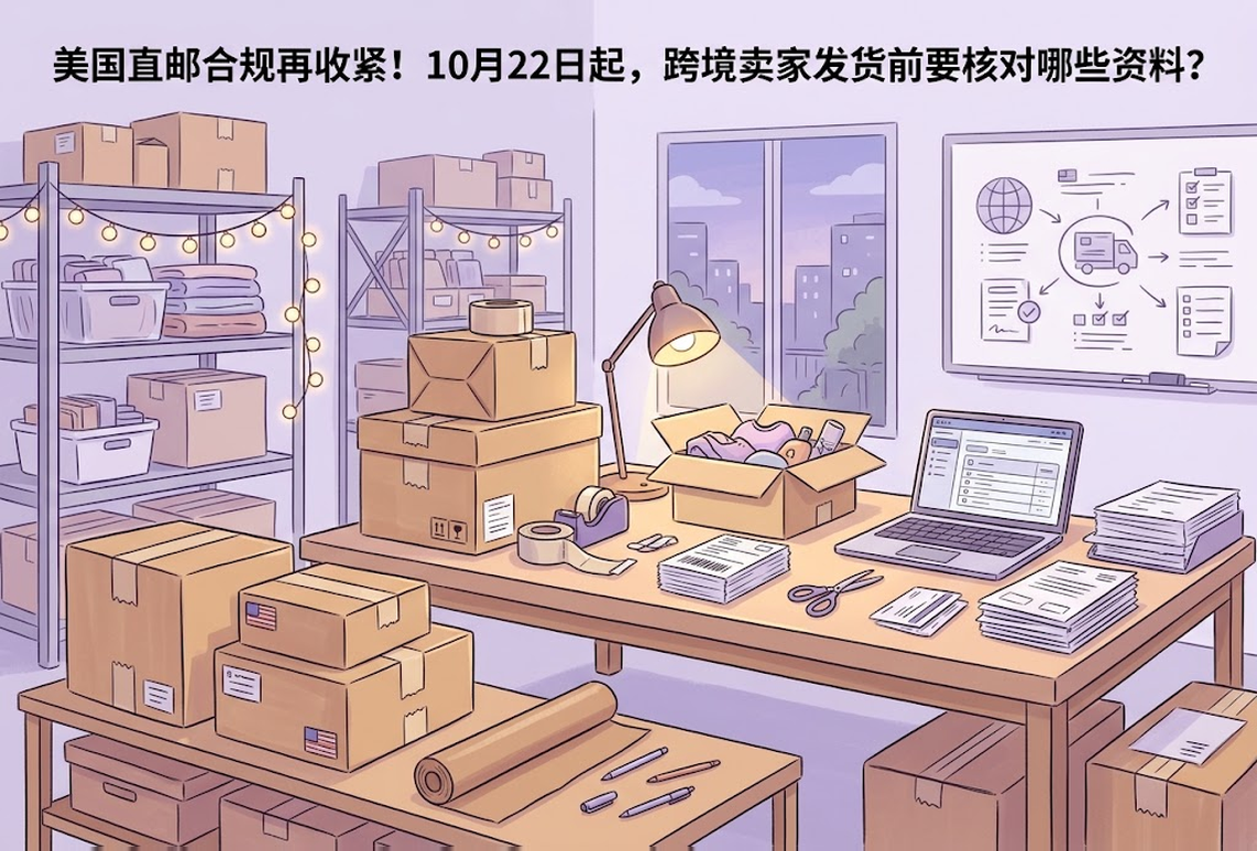 美国直邮合规再收紧！10月22日起，跨境卖家发货前要核对哪些资料？