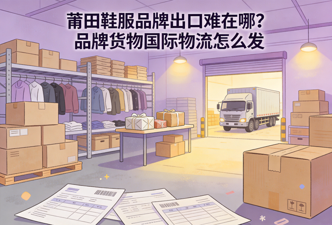 莆田鞋服品牌出口难在哪?品牌货物国际物流怎么发