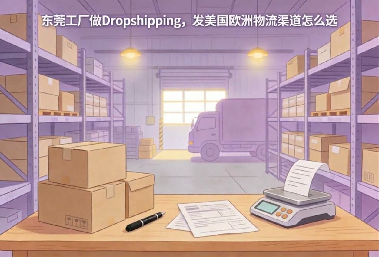 东莞工厂做Dropshipping,发美国欧洲物流渠道怎么选