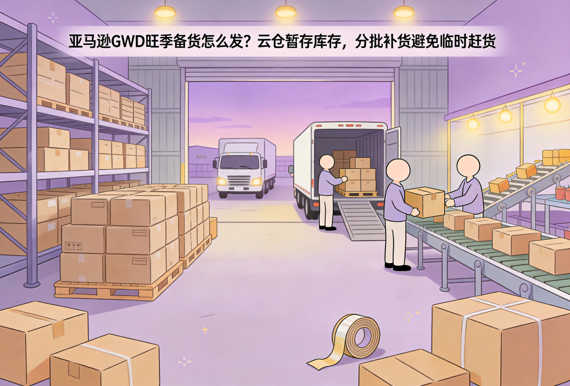 亚马逊GWD旺季备货怎么发？云仓暂存库存，分批补货避免临时赶货