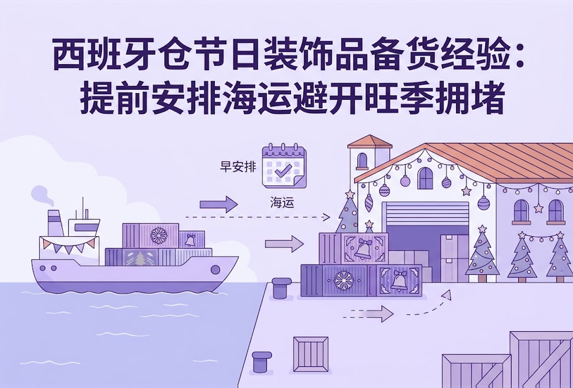 西班牙仓节日装饰品备货经验：提前安排海运避开旺季拥堵