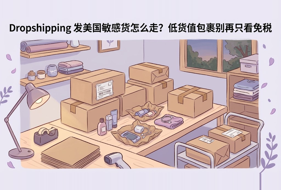 Dropshipping 发美国敏感货怎么走？低货值包裹别再只看免税