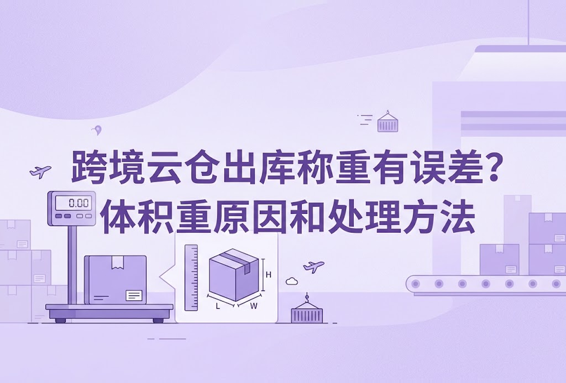 跨境云仓出库称重有误差？体积重原因和处理方法